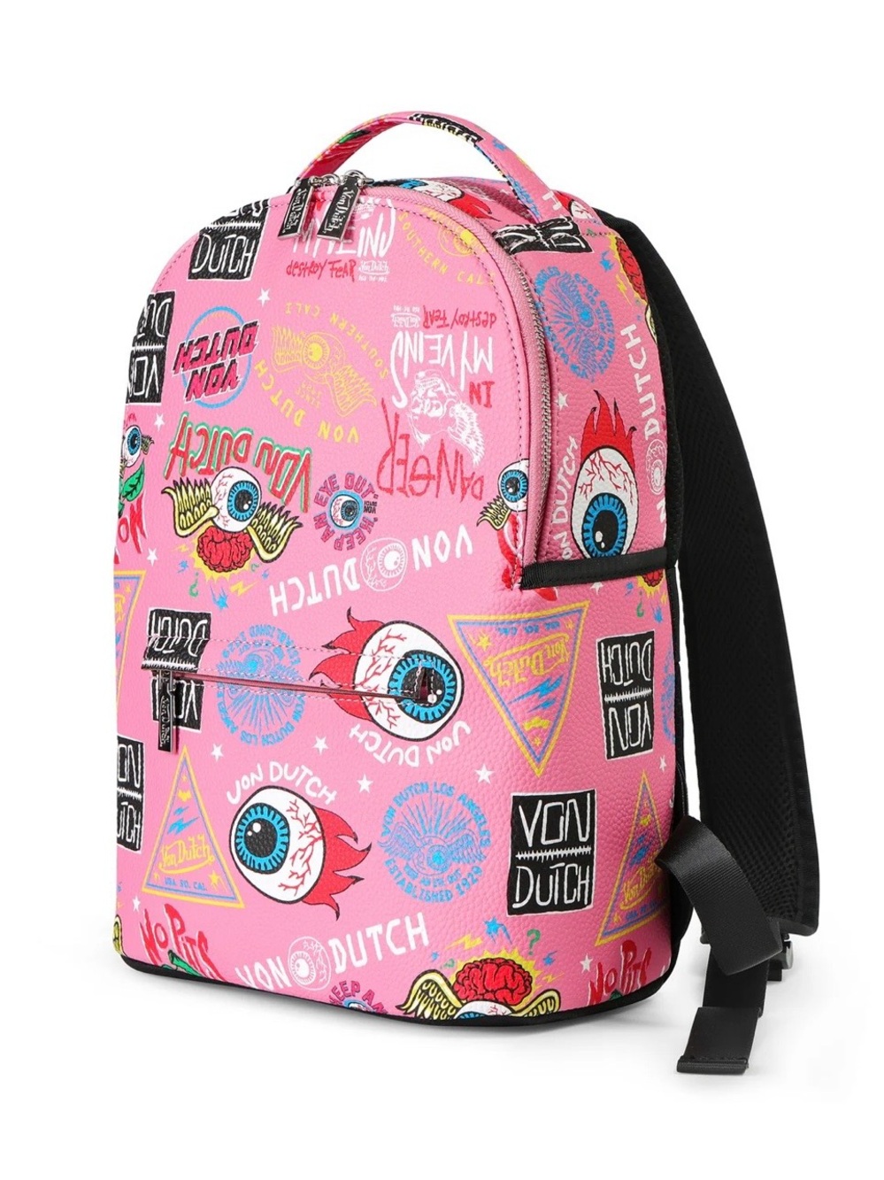 Von Dutch Light Pink Jax Mini Backpack NWT Y2K